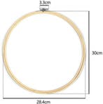 Bamboe borduurring flowerhoop bloemenring met stelschroef 30, Hobby en Vrije tijd, Nieuw