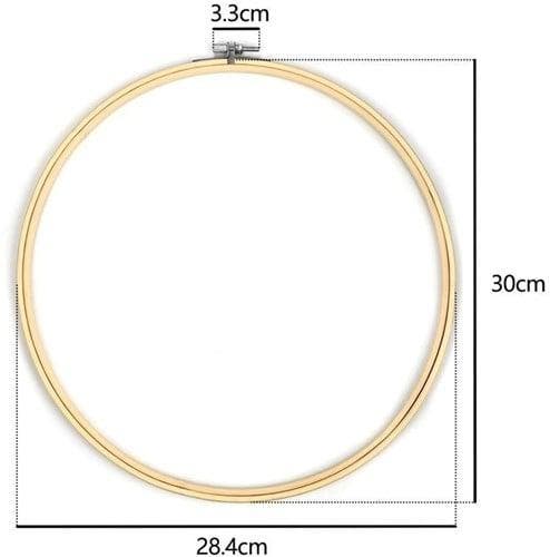 Bamboe borduurring flowerhoop bloemenring met stelschroef 30, Hobby en Vrije tijd, Knutselen, Nieuw