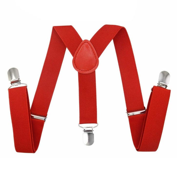 Fako Fashion - Kinder Bretels - Effen - 65cm - Rood, Kinderen en Baby's, Kinderkleding | Overige, Verzenden