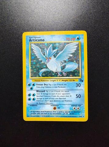 Pokémon - 3 Card - Articuno Holo - LApras Holo - Hitmonlee, Nieuw