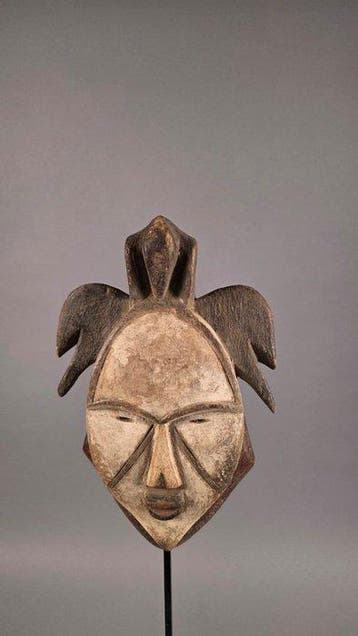 Houten masker - Punu - Gabon (Zonder minimumprijs)