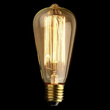 Gloeilamp Edison Ø64mm E27 40W, Huis en Inrichting, Verzenden, Nieuw