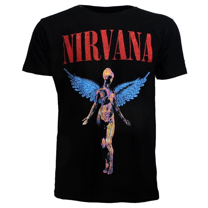 Nirvana In Utero Angelic T-Shirt - Officiële Merchandise, Kleding | Heren, T-shirts