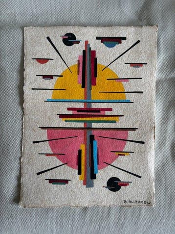 Boris Alepkow (XX) - Komposition - Bauhaus / Avantgarde, Antiek en Kunst