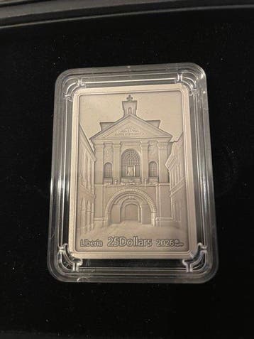 Liberia. 25 Dollars 2026, 2 Oz, Box & COA