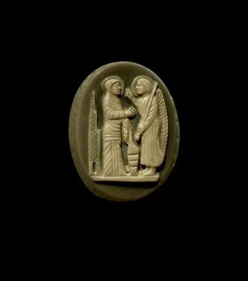 De Kruistijd agaatsteen Cameo - 3 cm (Zonder minimumprijs)