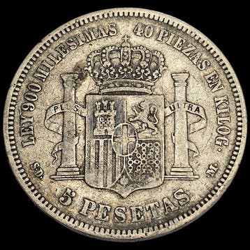 Espagne. Amédée Ier. 5 Pesetas 1871 SDM *18-71* (Sans prix
