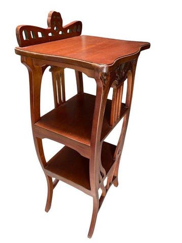 Bijzettafel - Mahonie - Art-nouveau-stijl