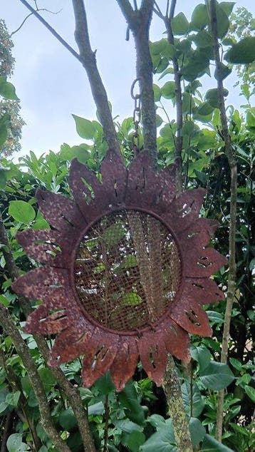sculptuur, Gietijzeren zon-ornament - 52 cm - Smeedijzer