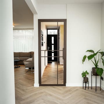 OUTLET: Stalen Binnendeur Brons 6 Vlaks Helder glas Luxe des, Binnendeur