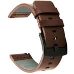 DrPhone LB1 - Lederen Armband - 22mm - Buin - Universeel, Verzenden, Nieuw