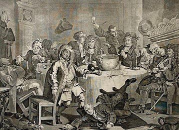 William Hogarth (1697-1764) - A Midnight Modern Conversation