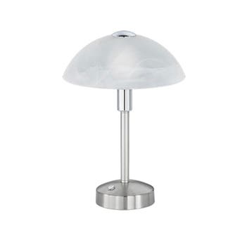 Trio DONNA tafellamp | LED | nikkel mat met albast | Ø 22,5, Verzenden, Nieuw