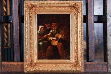 Adriaen Brouwer (1604-1638) (XVII Follower) - Een Muzikaal, Antiek en Kunst