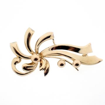 Gouden fantasiebroche, Bijoux, Sacs & Beauté, Broches, Ophalen of Verzenden