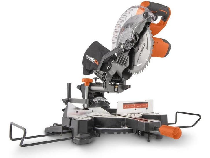 POWERPLUS POWDP2560 - Verstekzaag 20V - Telescopisch 210mm -, Doe-het-zelf en Bouw, Gereedschap | Zaagmachines, Zo goed als nieuw