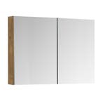 Spiegelkast Cuba 90 x 16 x 72 cm Eiken Spiegelkast Badkamer, Verzenden, Nieuw