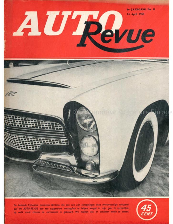 1955 AUTO REVUE MAGAZINE 8 NEDERLANDS, Livres, Autos | Brochures & Magazines, Enlèvement ou Envoi