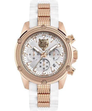 Philipp Plein - Chronograph - Gold - Skull Tiger - New -, Nieuw