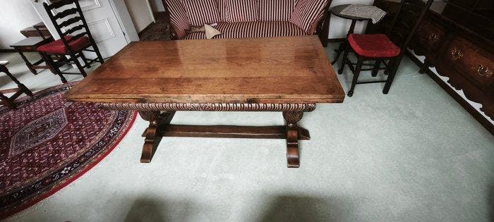 Uitschuifbare tafel - Eik, Antiquités & Art, Curiosités & Brocante