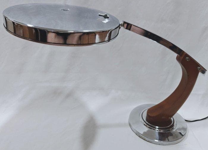 Gei-Maof - Bureaulamp - RARE President Chromé - Staal, Antiquités & Art, Antiquités | Éclairage