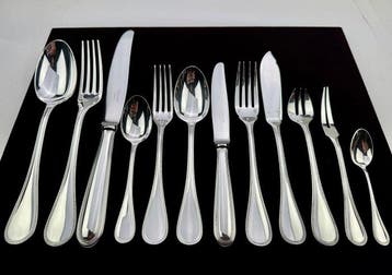 Christofle - Tafelservies voor 12 (154) - Parels -