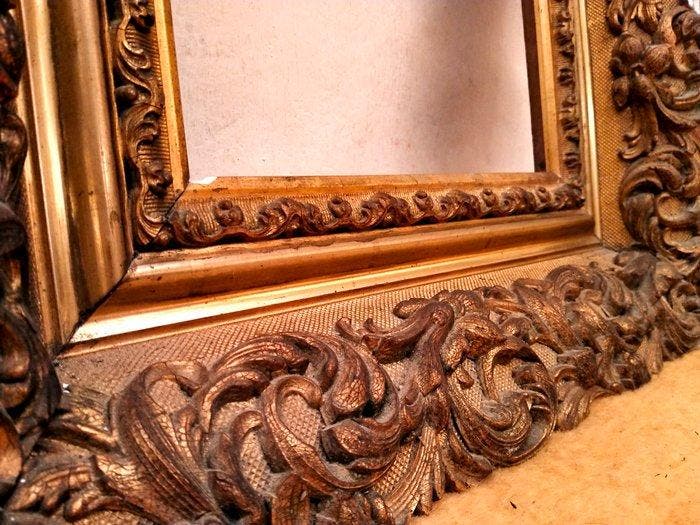 Louis XV revival / Rococo style - Large carved and gilded, Antiek en Kunst, Antiek | Overige Antiek