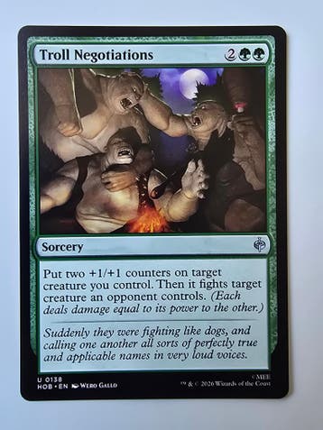 TROLL NEGOTIATIONS (HOB) (U 0138) (MTG) (TRADING CARD)
