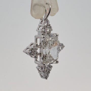 Zonder minimumprijs - Hanger - 14 karaat Witgoud - 2.04ct.