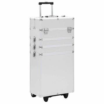 vidaXL Make-up trolley aluminium zilverkleurig, Verzenden, Nieuw