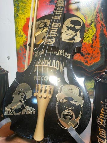 fp pop art - Violon Death Row , Snoop dog , Tupac,