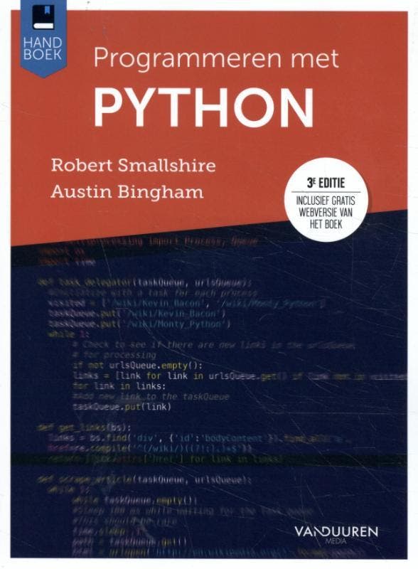 Programmeren Met Python | Robert Smallshire; Austin Bingham, Boeken, Overige Boeken, Nieuw, Verzenden