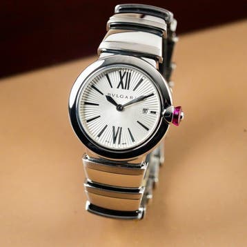 Bvlgari - Lucea Silver Opaline Diamond Dial Ladies Watch -, Bijoux, Sacs & Beauté, Montres | Hommes