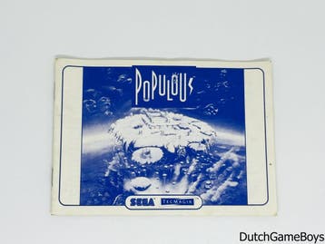 Sega Master System - Populous - Manual, Autos : Divers, Modes d'emploi & Notices d'utilisation, Verzenden