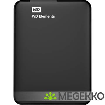 Western Digital Elements Portable 4TB Zwart, Computers en Software, Harde schijven, Verzenden, Nieuw