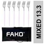 Fako Bijoux - Gebaksvork / Dessertvork Smal - 13cm -, Verzenden