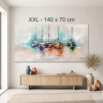 Monika Spiewak - Regatta - Oil Painting Stretched On The