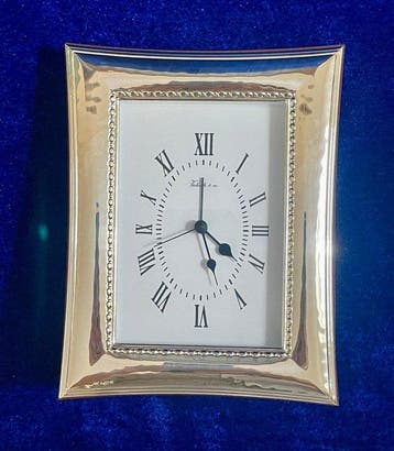 Bureauklok - Valenti & Co Italiaans design - .925 zilver -