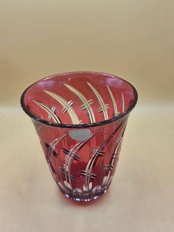 Val Saint Lambert - Vase - Cristal, Antiquités & Art