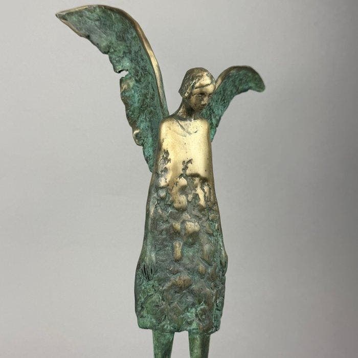 J. Zak (XX-XXI) - NEW- The Angel - BIG - bronze., Antiquités & Art, Art | Objets design