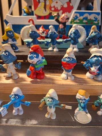 Schleich en Peyo - Jouet 33 smurfen en smurfencamper -
