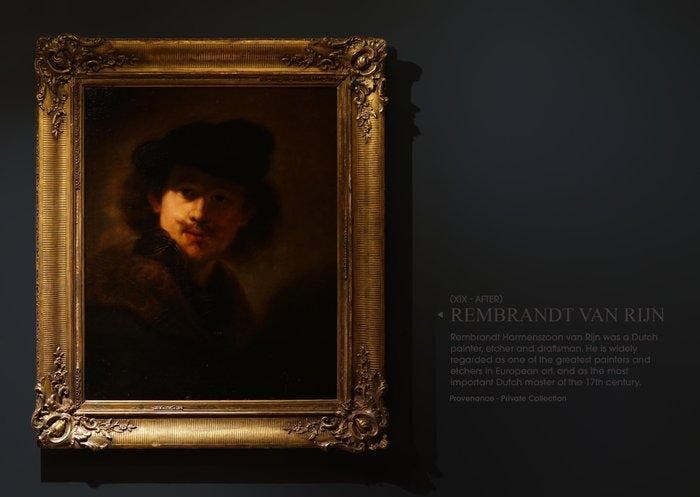 Hollandse School (XIX), after Rembrandt van Rijn, Naar -, Antiek en Kunst, Kunst | Schilderijen | Klassiek