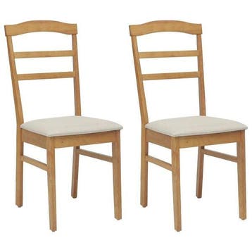 Lot 2 chaises bois hevea - Retour client -46%, Verzenden, Klassiek / Vintage