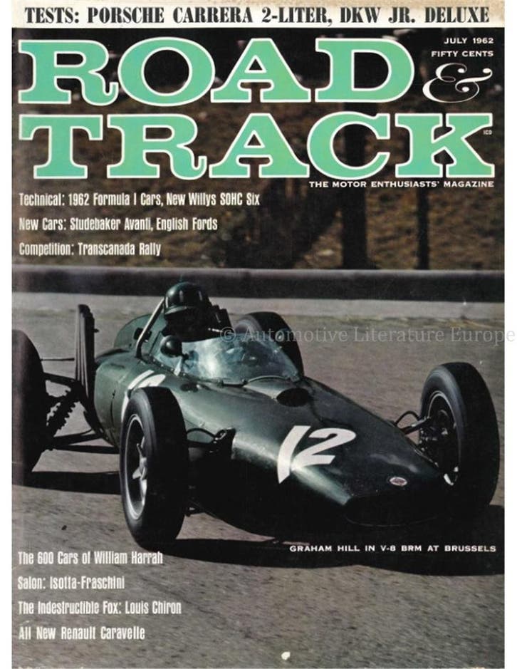 1962 ROAD AND TRACK MAGAZINE JULI ENGELS, Livres, Autos | Brochures & Magazines