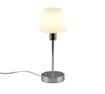Trio LUIS II tafellamp | E14 Fitting | chroom met wit | Ø 12, Huis en Inrichting, Verzenden, Nieuw