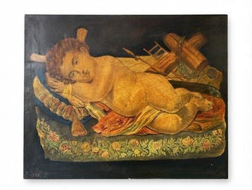 Italiaanse school (XIX) - Il Bambin Gesù Dormiente con i