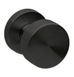 Voordeurknop Vast Rond Ø52mm zwart, Nieuw