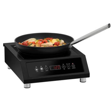Inductiekookplaat | 1 Kookpunt (Ø240) | 60°C/240°C | 3.5kW, Verzenden