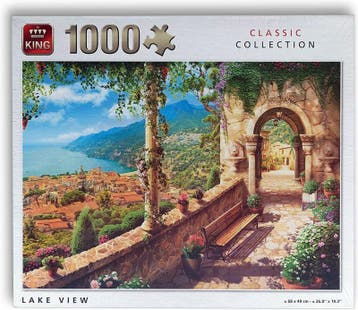King - Lake View - Puzzel 1000 stukjes, Hobby & Loisirs créatifs, Sport cérébral & Puzzles, Verzenden