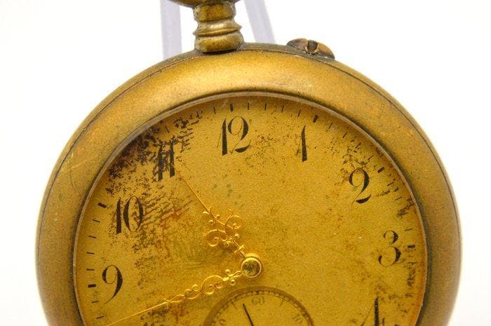 Art Deco - mechanical pocket watch - 1900-1949, Handtassen en Accessoires, Horloges | Heren